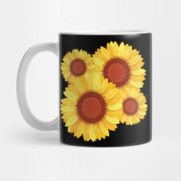 Sunflower Florist Flowers by MooonTees